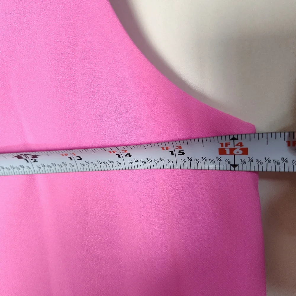 Lilly Lilli Pulitzer - Hot Pink Mock Jeweled Neck Shift Dress Sz 0 Unworn Cond… - Picture 10 of 10